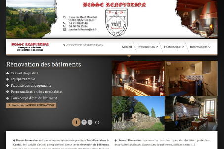 Site web de BESSE Rénovation spécialiste de la bâtisse ancienne