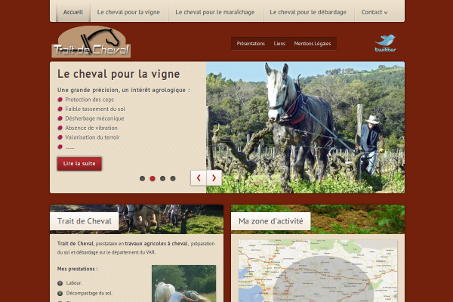 Site web de TRAIT de CHEVAL région Toulonnaise
