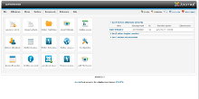 Interface principale du site