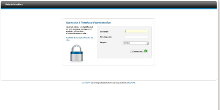 Login à l'administration du site