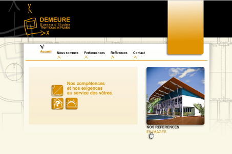 Création du site internet BET-DEMEURE Site internet de BET-DEMEURE dans le VAR