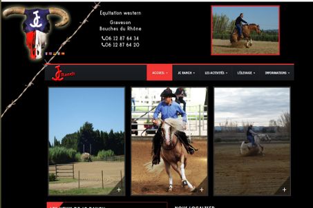 Site web de JC-RANCH équitation western