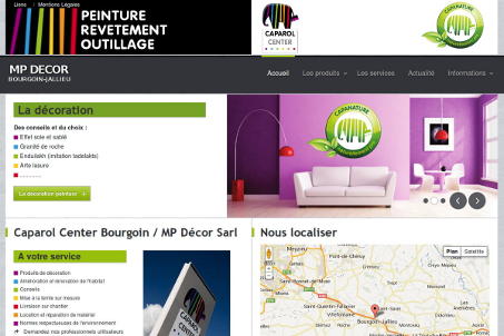 Site web de MP-DECOR Magasin de peinture